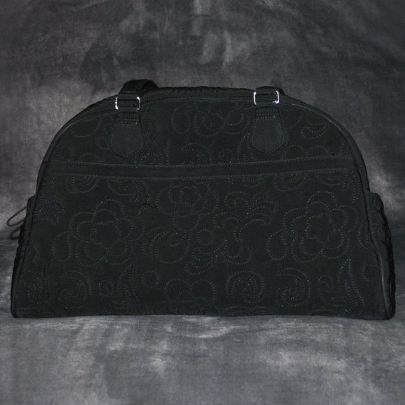 Vera Bradley Ultimate Baby Black Quilted Diaper Bag w/ Changing Pad - Picture 3 of 14
